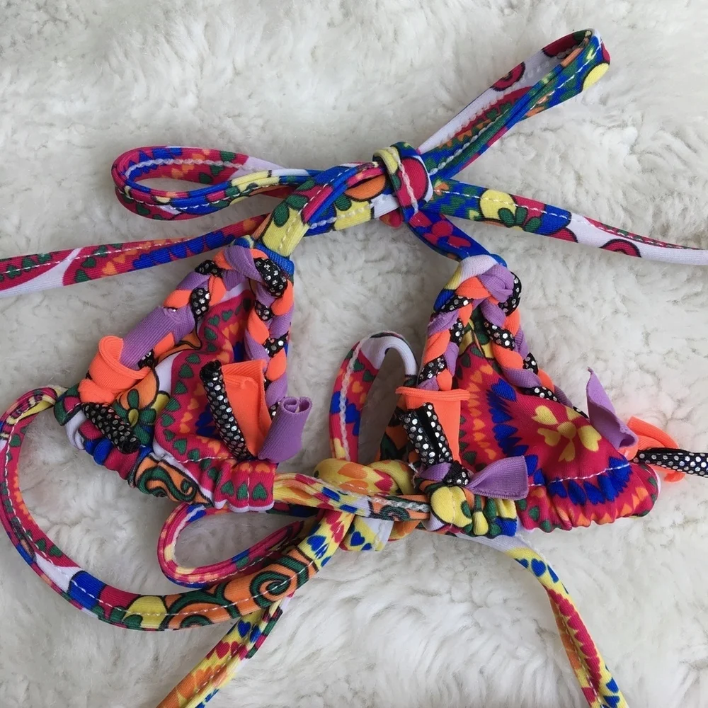 Girls Tiny Triangle Bikini Size 4